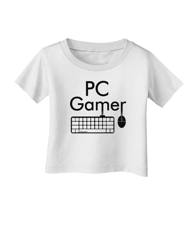 PC Gamer BnW Infant T-Shirt-Infant T-Shirt-TooLoud-White-06-Months-Davson Sales