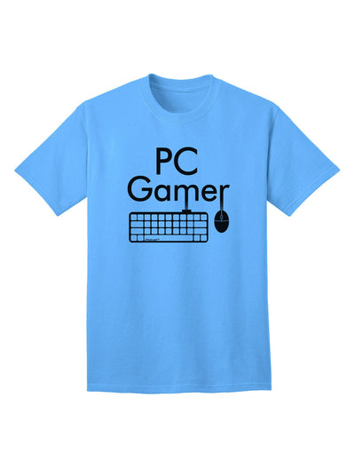 PC Gamer BnW: Premium Adult T-Shirt for Gaming Enthusiasts-Mens T-shirts-TooLoud-Aquatic-Blue-Small-Davson Sales