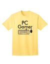 PC Gamer BnW: Premium Adult T-Shirt for Gaming Enthusiasts-Mens T-shirts-TooLoud-Yellow-Small-Davson Sales