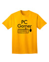 PC Gamer BnW: Premium Adult T-Shirt for Gaming Enthusiasts-Mens T-shirts-TooLoud-Gold-Small-Davson Sales