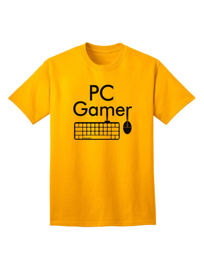 PC Gamer BnW: Premium Adult T-Shirt for Gaming Enthusiasts-Mens T-shirts-TooLoud-Gold-Small-Davson Sales