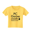 PC Gamer BnW Toddler T-Shirt-Toddler T-Shirt-TooLoud-Yellow-2T-Davson Sales