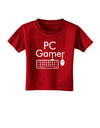 PC Gamer BnW Toddler T-Shirt Dark-Toddler T-Shirt-TooLoud-Red-2T-Davson Sales