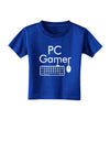 PC Gamer BnW Toddler T-Shirt Dark-Toddler T-Shirt-TooLoud-Royal-Blue-2T-Davson Sales