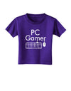 PC Gamer BnW Toddler T-Shirt Dark-Toddler T-Shirt-TooLoud-Purple-2T-Davson Sales