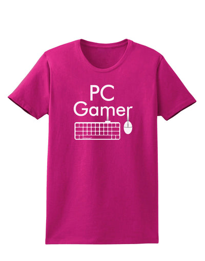 PC Gamer BnW Womens Dark T-Shirt-TooLoud-Hot-Pink-Small-Davson Sales