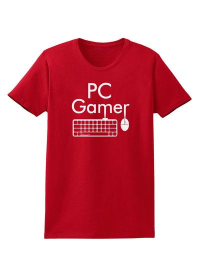 PC Gamer BnW Womens Dark T-Shirt-TooLoud-Red-X-Small-Davson Sales