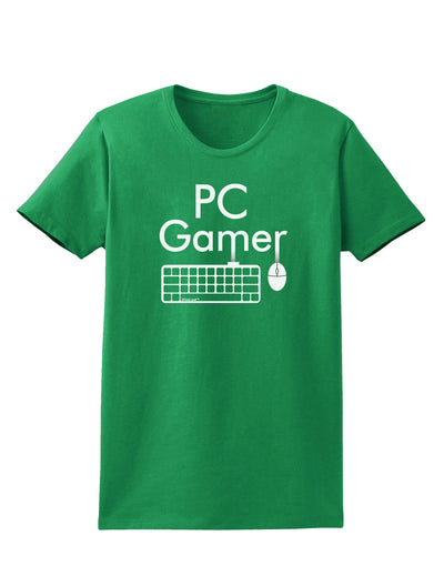 PC Gamer BnW Womens Dark T-Shirt-TooLoud-Kelly-Green-X-Small-Davson Sales