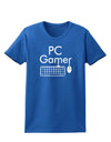 PC Gamer BnW Womens Dark T-Shirt-TooLoud-Royal-Blue-X-Small-Davson Sales