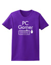 PC Gamer BnW Womens Dark T-Shirt-TooLoud-Purple-X-Small-Davson Sales