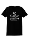 PC Gamer BnW Womens Dark T-Shirt-TooLoud-Black-X-Small-Davson Sales