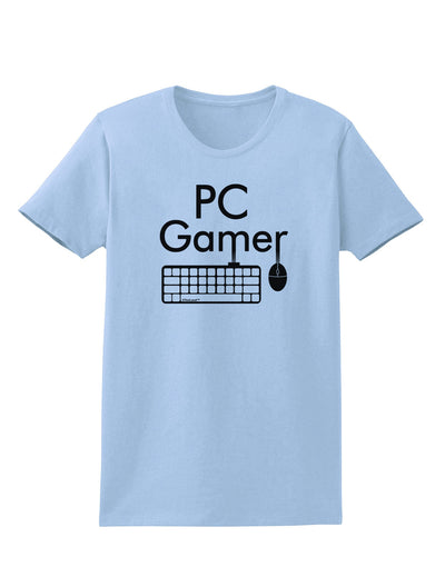 PC Gamer BnW Womens T-Shirt-Womens T-Shirt-TooLoud-Light-Blue-X-Small-Davson Sales