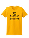 PC Gamer BnW Womens T-Shirt-Womens T-Shirt-TooLoud-Gold-X-Small-Davson Sales