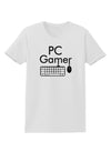 PC Gamer BnW Womens T-Shirt-Womens T-Shirt-TooLoud-White-X-Small-Davson Sales