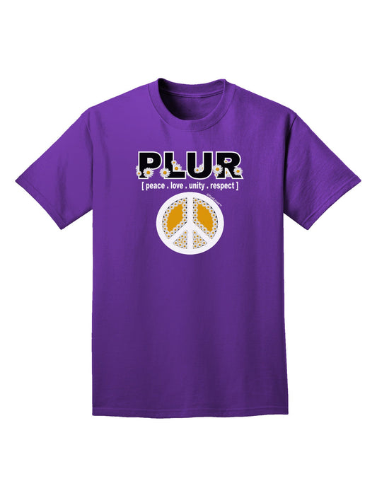 PLUR Daisies Adult Dark T-Shirt-Mens T-Shirt-TooLoud-Purple-Small-Davson Sales