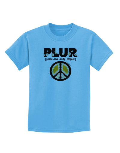 PLUR Daisies Childrens T-Shirt-Childrens T-Shirt-TooLoud-Aquatic-Blue-X-Small-Davson Sales