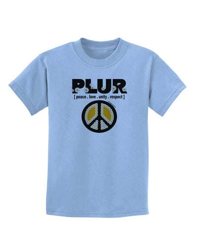 PLUR Daisies Childrens T-Shirt-Childrens T-Shirt-TooLoud-Light-Blue-X-Small-Davson Sales