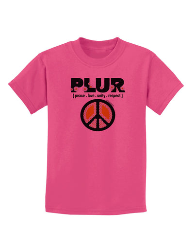 PLUR Daisies Childrens T-Shirt-Childrens T-Shirt-TooLoud-Sangria-X-Small-Davson Sales