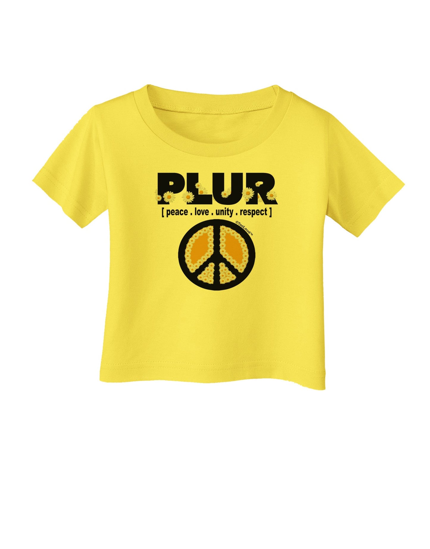 PLUR Daisies Infant T-Shirt-Infant T-Shirt-TooLoud-Yellow-06-Months-Davson Sales