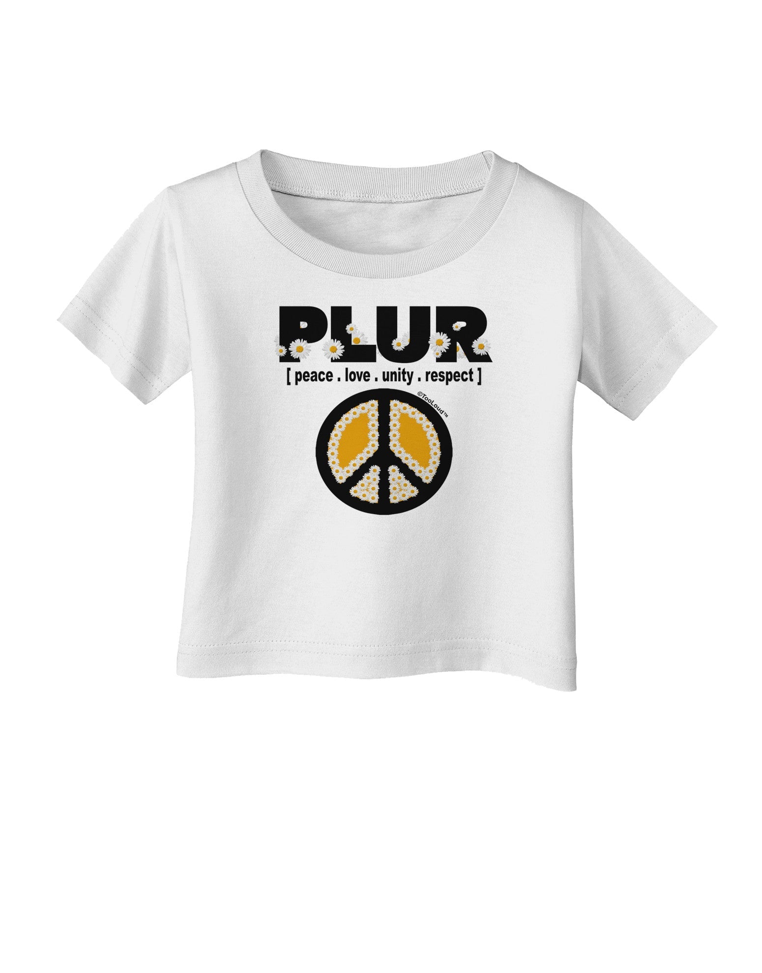 PLUR Daisies Infant T-Shirt-Infant T-Shirt-TooLoud-White-06-Months-Davson Sales