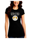 PLUR Daisies Juniors Crew Dark T-Shirt-T-Shirts Juniors Tops-TooLoud-Black-Juniors Fitted Small-Davson Sales