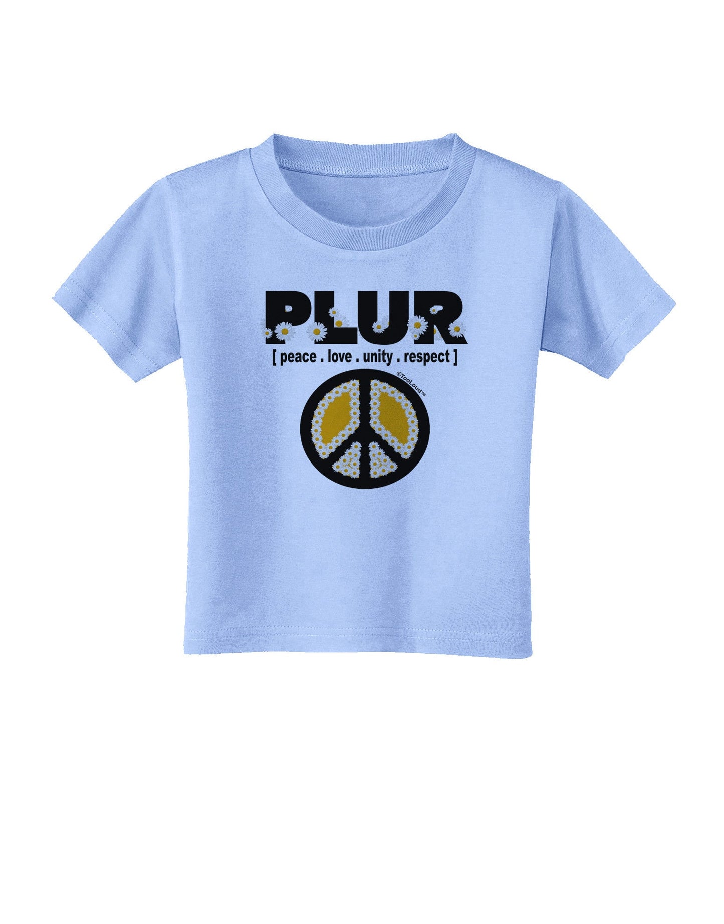 PLUR Daisies Toddler T-Shirt-Toddler T-Shirt-TooLoud-Aquatic-Blue-2T-Davson Sales