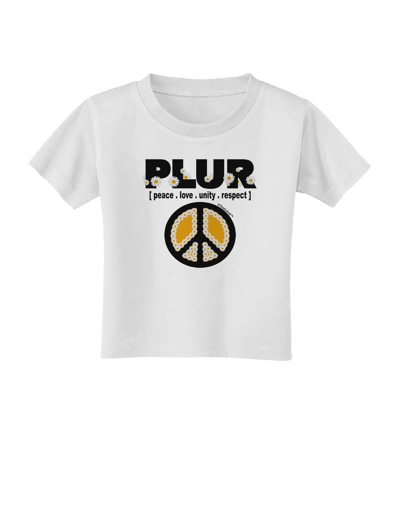 PLUR Daisies Toddler T-Shirt-Toddler T-Shirt-TooLoud-White-2T-Davson Sales