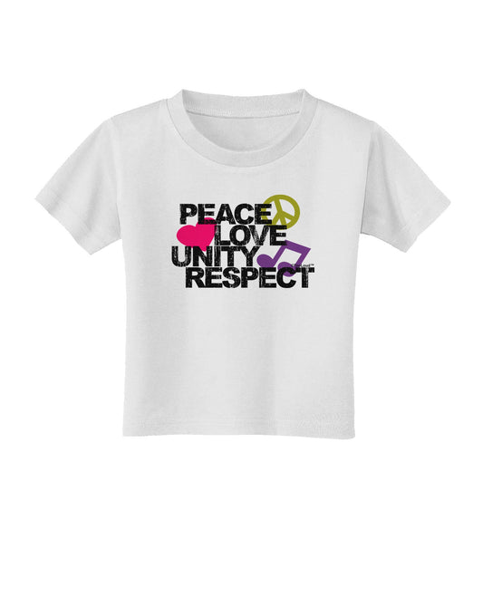 PLUR Distressed Text Toddler T-Shirt-Toddler T-Shirt-TooLoud-White-2T-Davson Sales