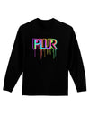 PLUR Paint Adult Long Sleeve Dark T-Shirt-TooLoud-Black-Small-Davson Sales