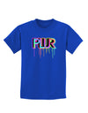 PLUR Paint Childrens Dark T-Shirt-Childrens T-Shirt-TooLoud-Royal-Blue-X-Small-Davson Sales