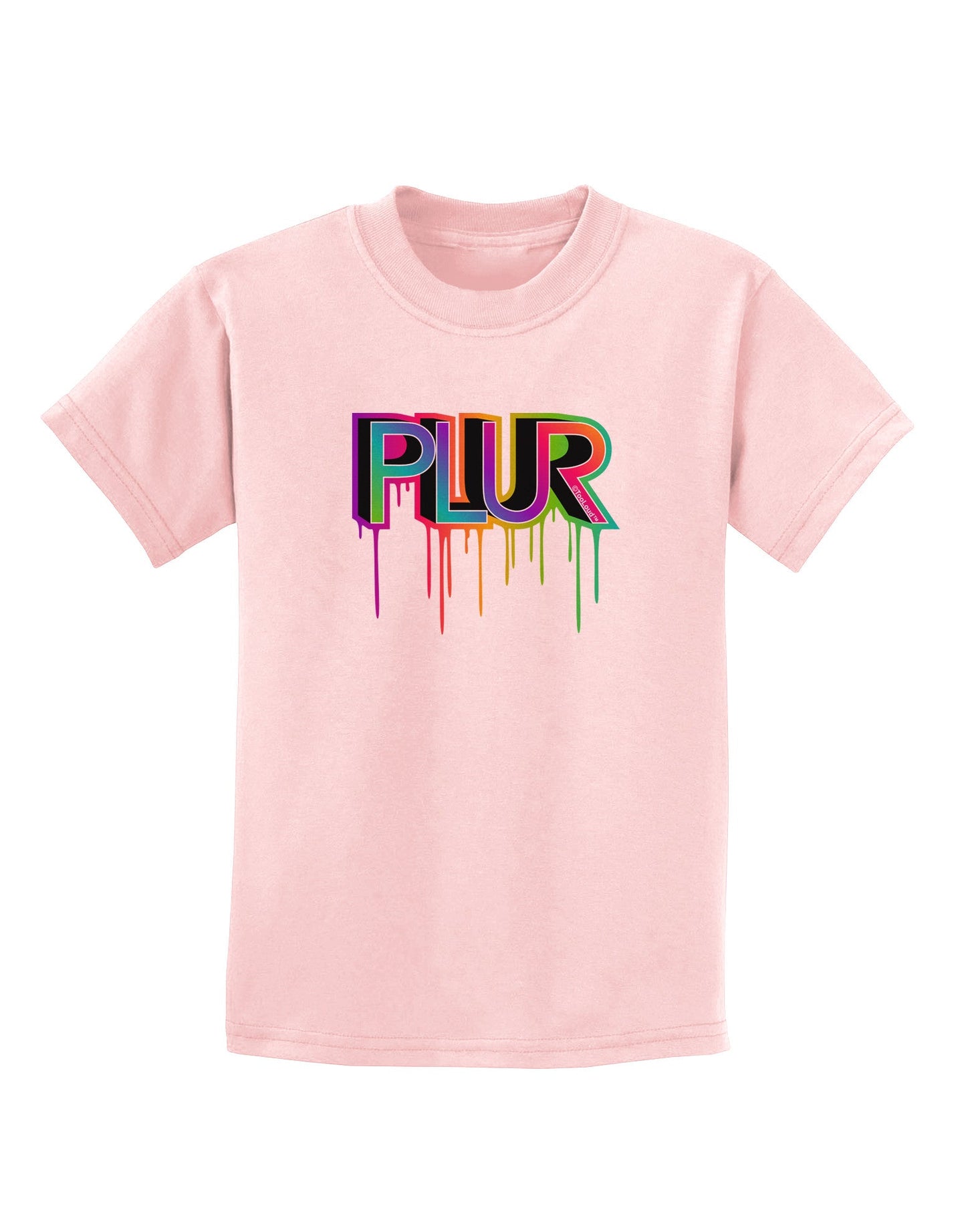 PLUR Paint Childrens T-Shirt-Childrens T-Shirt-TooLoud-PalePink-X-Small-Davson Sales