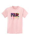 PLUR Paint Childrens T-Shirt-Childrens T-Shirt-TooLoud-PalePink-X-Small-Davson Sales