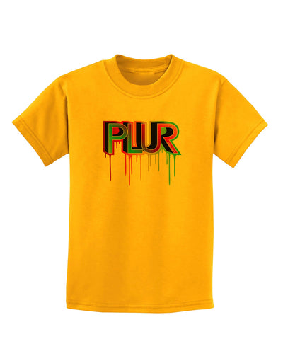 PLUR Paint Childrens T-Shirt-Childrens T-Shirt-TooLoud-Gold-X-Small-Davson Sales