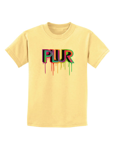 PLUR Paint Childrens T-Shirt-Childrens T-Shirt-TooLoud-Daffodil-Yellow-X-Small-Davson Sales