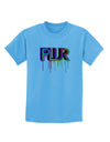 PLUR Paint Childrens T-Shirt-Childrens T-Shirt-TooLoud-Aquatic-Blue-X-Small-Davson Sales