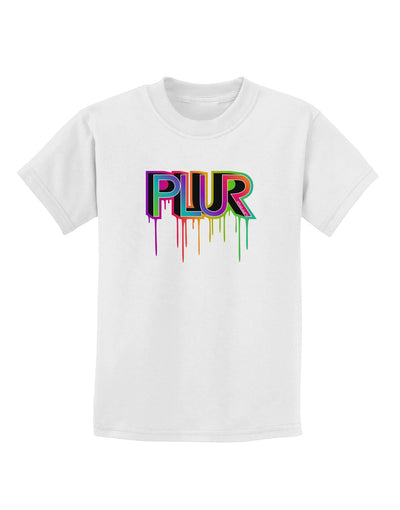 PLUR Paint Childrens T-Shirt-Childrens T-Shirt-TooLoud-White-X-Small-Davson Sales