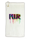 PLUR Paint Micro Terry Gromet Golf Towel 16 x 25 inch-Golf Towel-TooLoud-White-Davson Sales