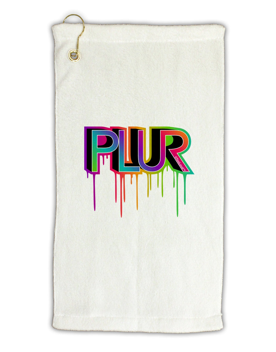 PLUR Paint Micro Terry Gromet Golf Towel 16 x 25 inch-Golf Towel-TooLoud-White-Davson Sales