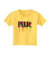 PLUR Paint Toddler T-Shirt-Toddler T-Shirt-TooLoud-Yellow-2T-Davson Sales