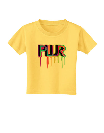 PLUR Paint Toddler T-Shirt-Toddler T-Shirt-TooLoud-Yellow-2T-Davson Sales