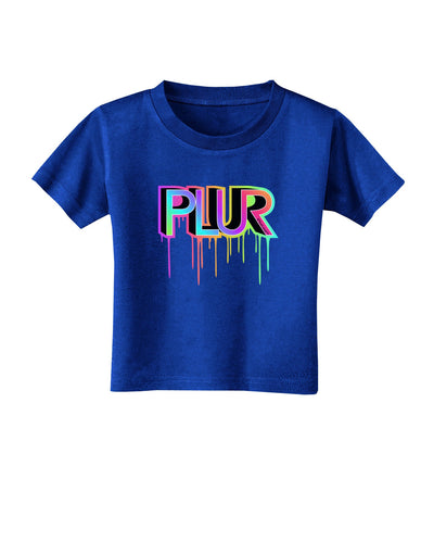 PLUR Paint Toddler T-Shirt Dark-Toddler T-Shirt-TooLoud-Royal-Blue-2T-Davson Sales