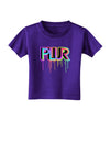 PLUR Paint Toddler T-Shirt Dark-Toddler T-Shirt-TooLoud-Purple-2T-Davson Sales