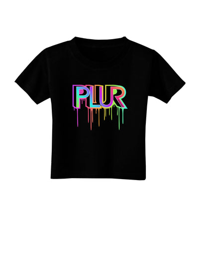 PLUR Paint Toddler T-Shirt Dark-Toddler T-Shirt-TooLoud-Black-2T-Davson Sales