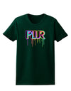 PLUR Paint Womens Dark T-Shirt-TooLoud-Forest-Green-Small-Davson Sales