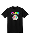 PLUR Rainbow Adult Dark T-Shirt-Mens T-Shirt-TooLoud-Black-Small-Davson Sales