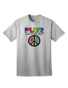 PLUR Rainbow Adult T-Shirt-Mens T-Shirt-TooLoud-AshGray-Small-Davson Sales