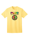 PLUR Rainbow Adult T-Shirt-Mens T-Shirt-TooLoud-Yellow-Small-Davson Sales