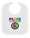 PLUR Rainbow Baby Bib