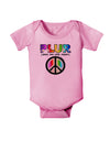 PLUR Rainbow Baby Romper Bodysuit-Baby Romper-TooLoud-Pink-06-Months-Davson Sales