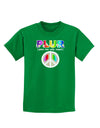 PLUR Rainbow Childrens Dark T-Shirt-Childrens T-Shirt-TooLoud-Kelly-Green-X-Small-Davson Sales